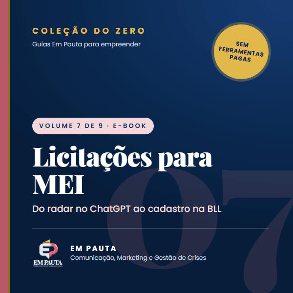 Capa do guia Licitações para MEI