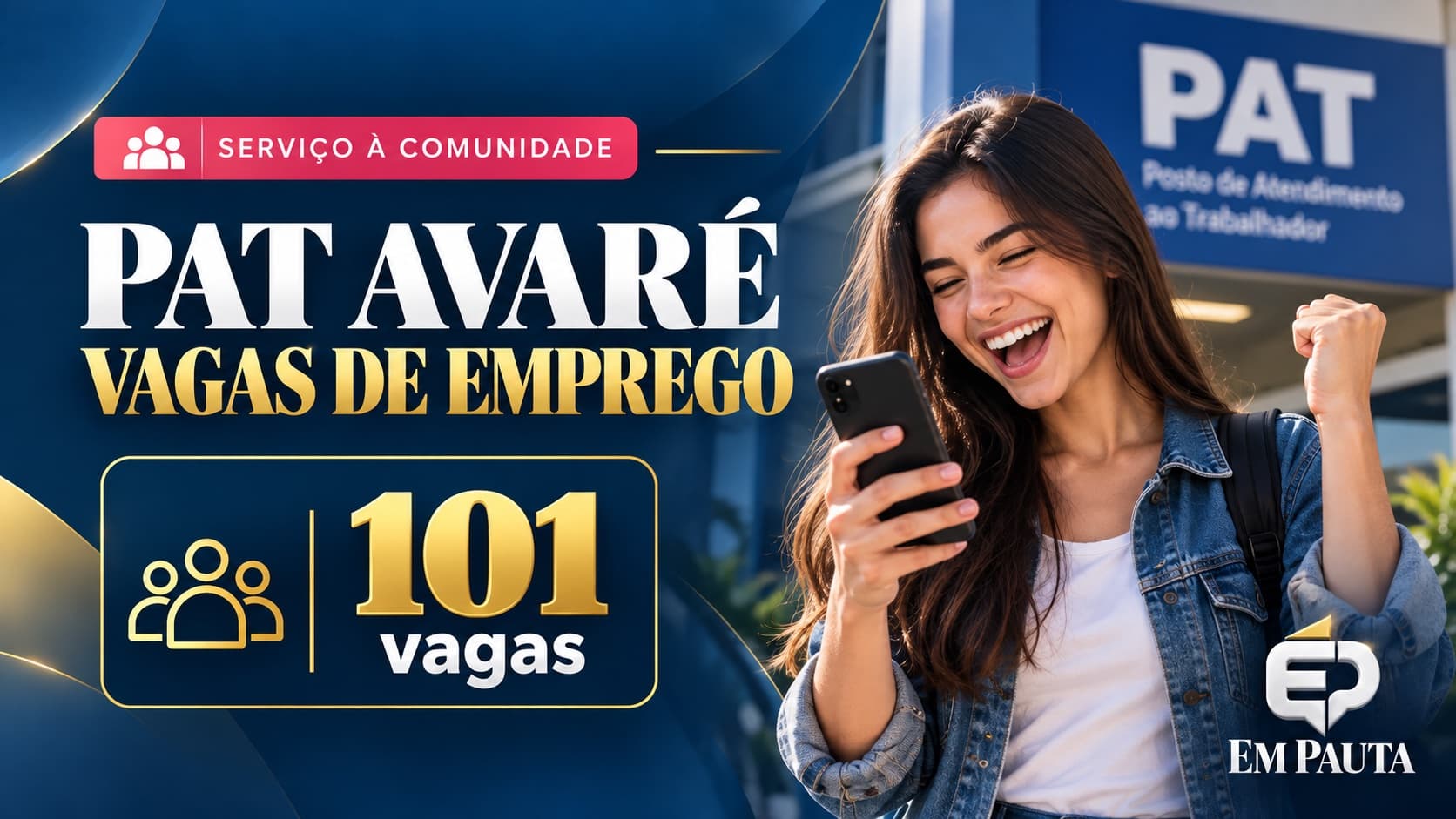 PAT de Avaré divulga 101 vagas de emprego em 34 áreas
