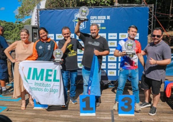 Imagem 4 da matéria Piraju conquista nove medalhas no Campeonato Brasileiro de Canoagem Velocidade em Lagoa Santa