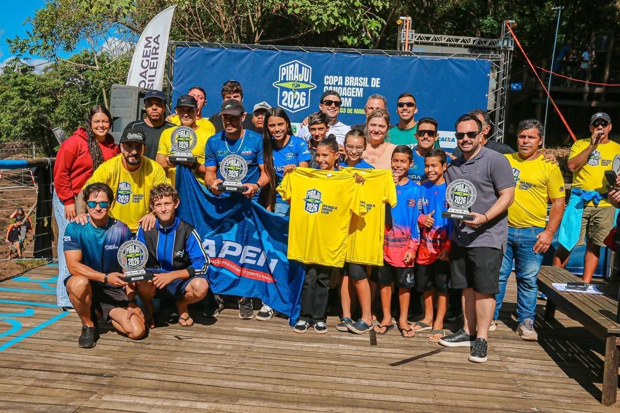 Imagem 5 da matéria Piraju conquista nove medalhas no Campeonato Brasileiro de Canoagem Velocidade em Lagoa Santa