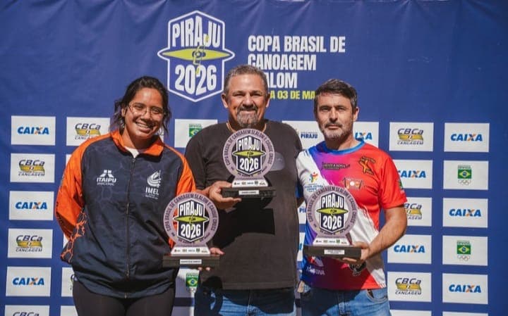 Imagem 6 da matéria Piraju conquista nove medalhas no Campeonato Brasileiro de Canoagem Velocidade em Lagoa Santa