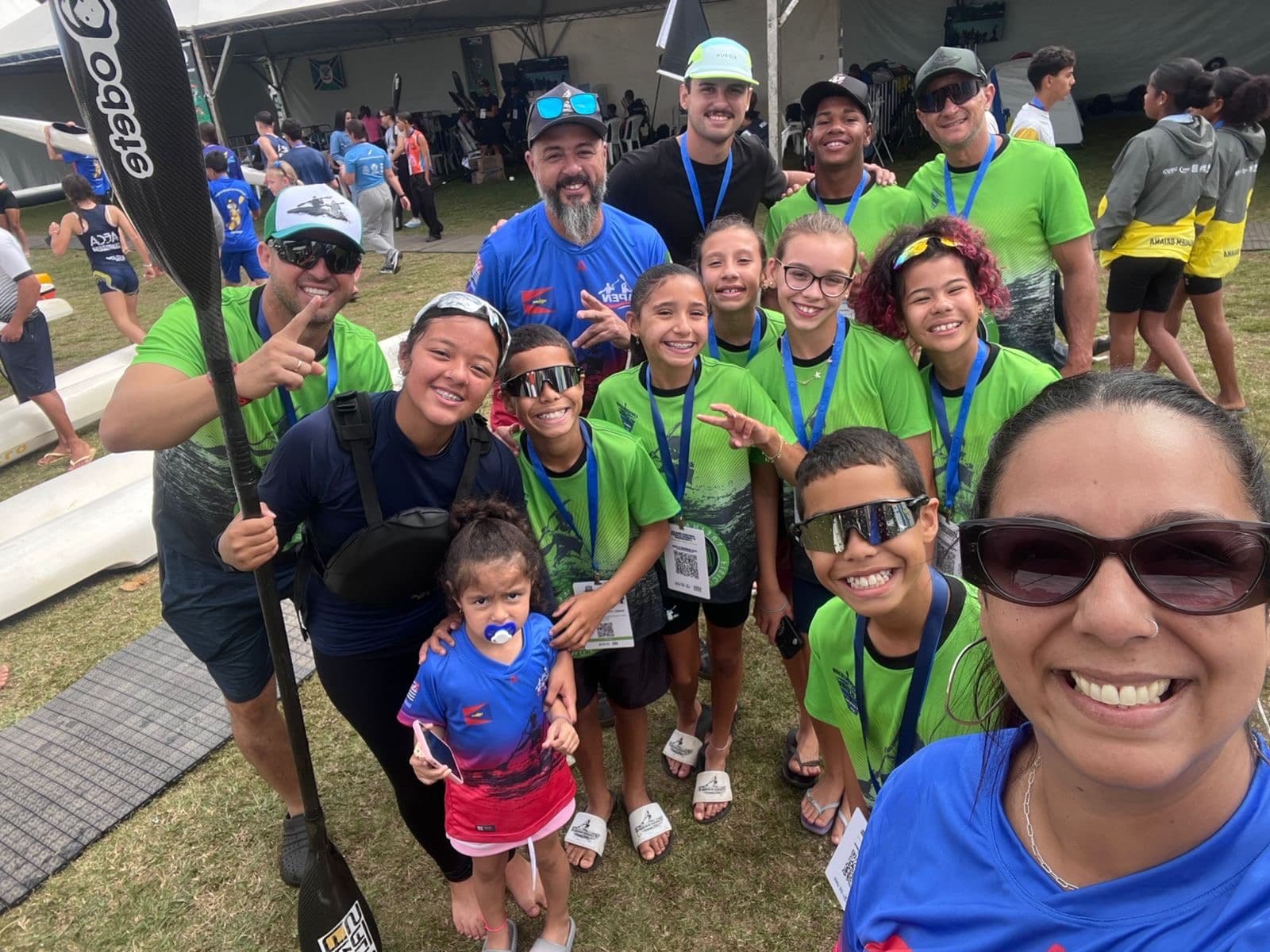Imagem 7 da matéria Piraju conquista nove medalhas no Campeonato Brasileiro de Canoagem Velocidade em Lagoa Santa