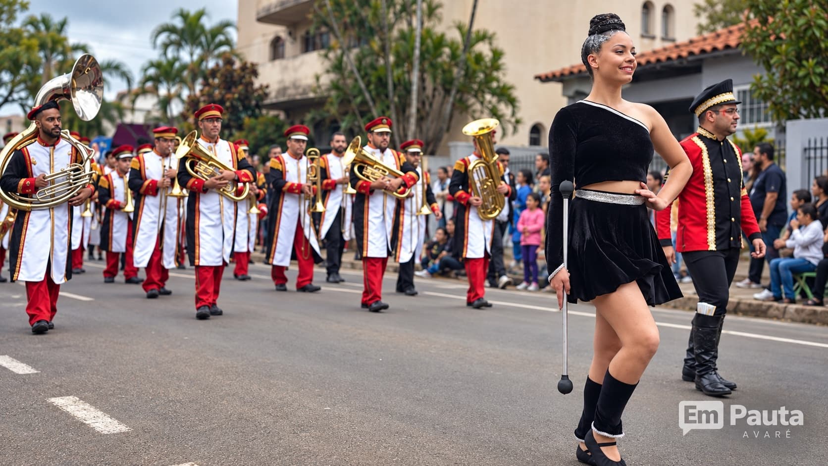 Milhares de pessoas ocupam a Rua Pernambuco no desfile dos 165 anos de Avaré
