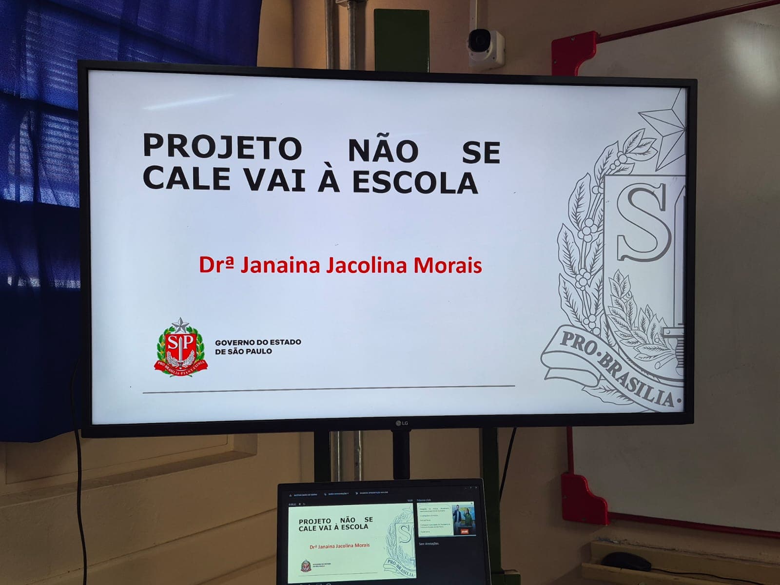 Imagem 1 da matéria Delegada leva prevenção à violência para estudantes de três escolas estaduais