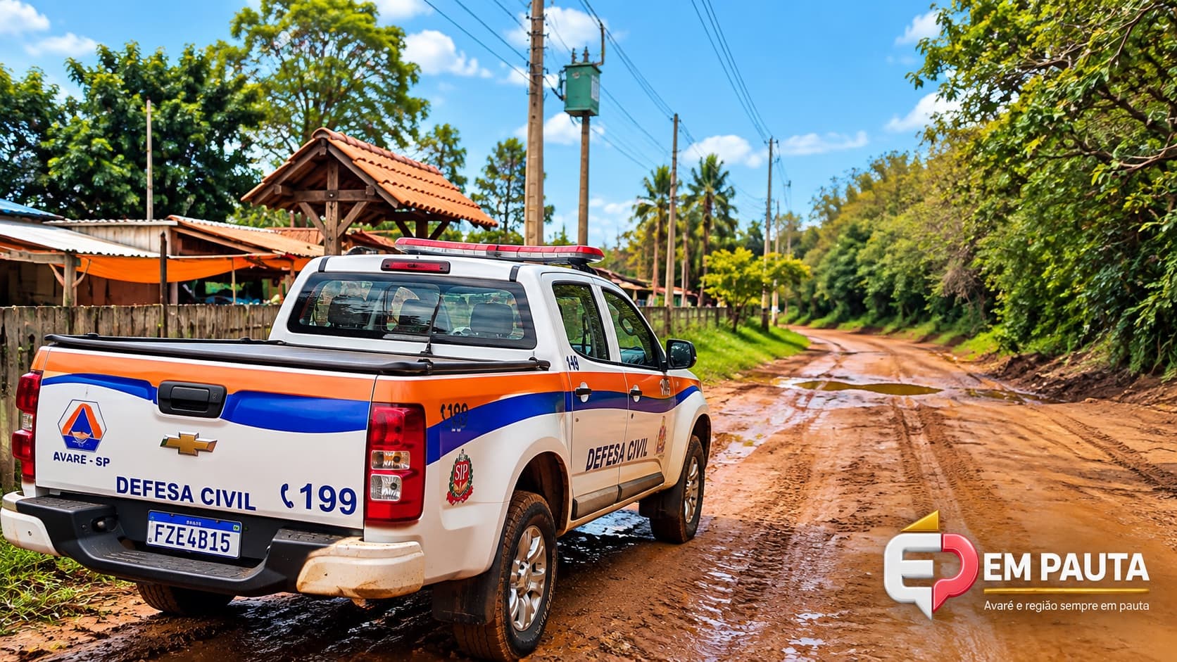 Chuva derruba árvores na estrada da Barra Grande; via já está liberada