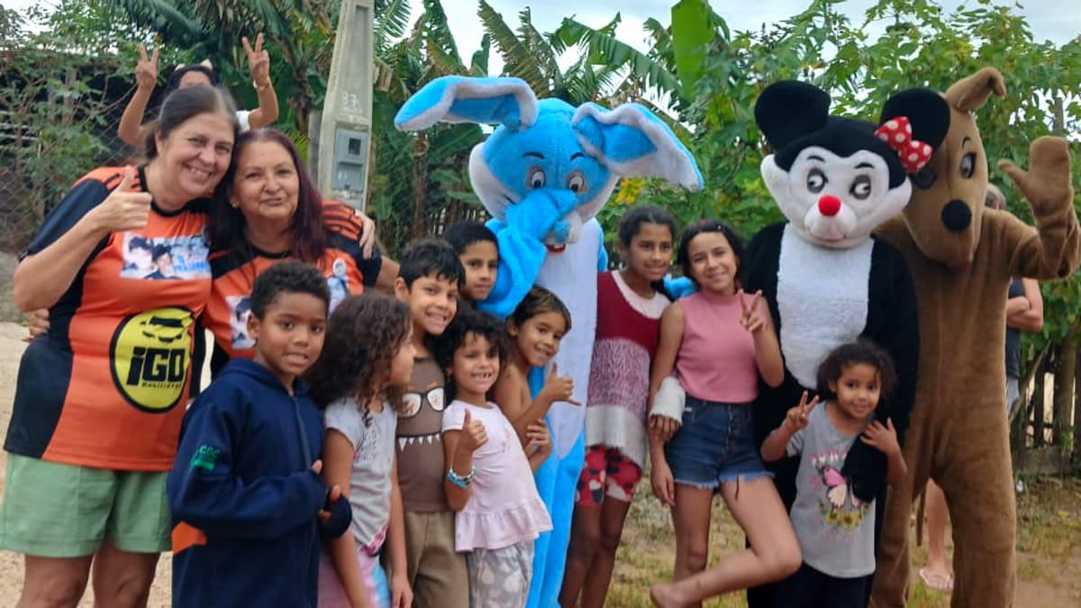 Amor Fraternal realiza festas para crianças em bairros e comunidades de Avaré