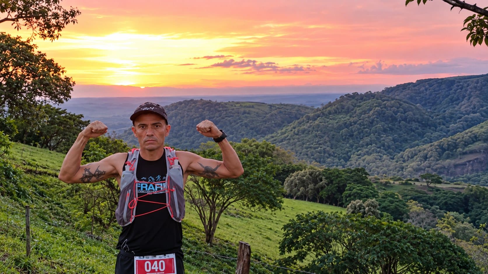 Alexandre Caveira é campeão na categoria de 50 a 54 anos nos 42 km da GBC Trail Run