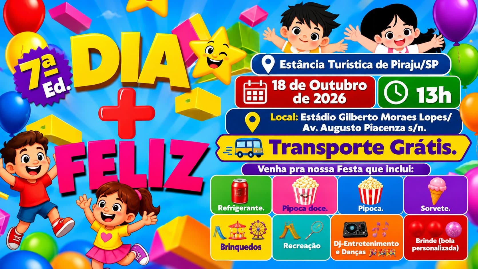 Avaré e região têm música, circo e atividades para crianças neste fim de semana