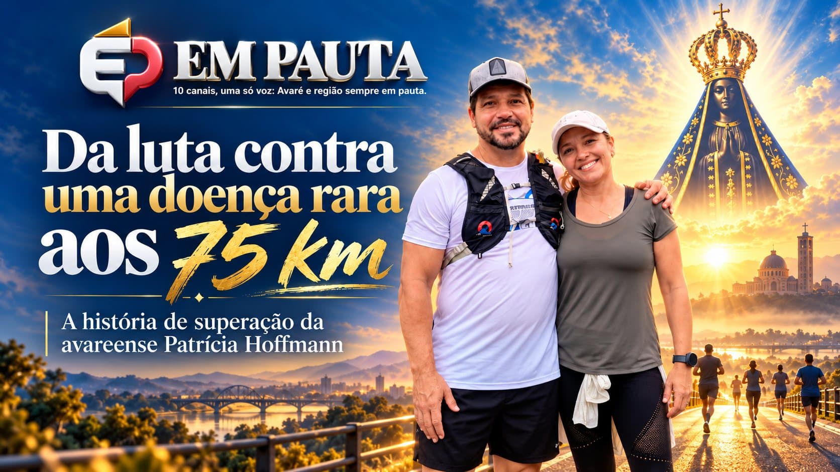 Da luta contra uma doença rara aos 75 km: a história de superação da avareense Patrícia Hoffmann