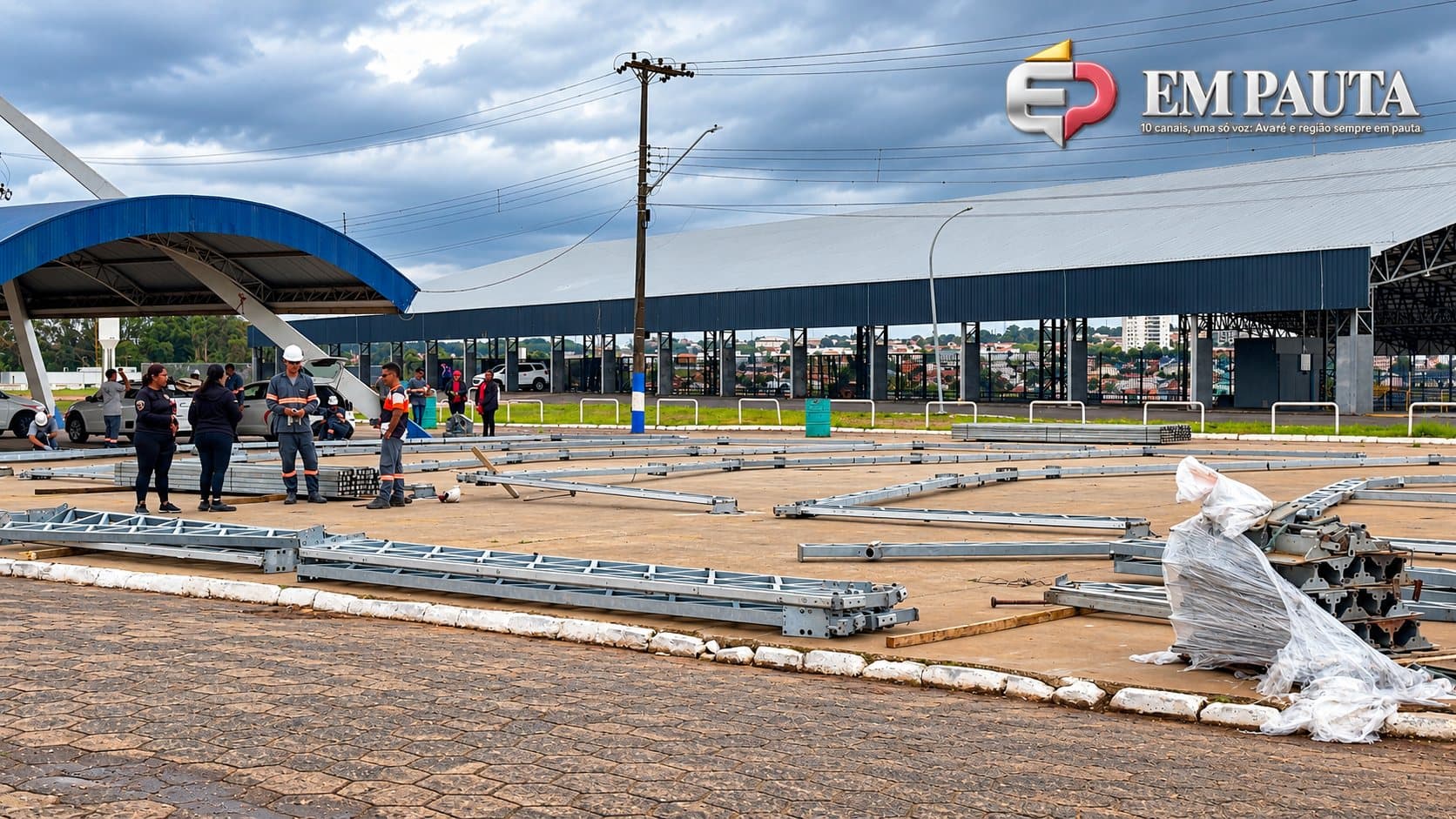 Estrutura da Faesp Show começa a ser montada em Avaré para receber primeira edição da feira agropecuária